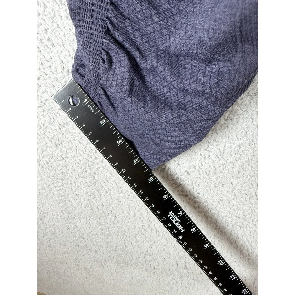 Lululemon In The Flow II Womens 4‎ Blue Ruched Activewear Elastic Waist Pull On